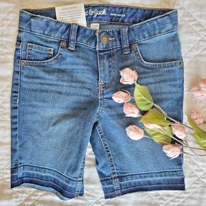 NEW Cat and Jack Girls Size 7/8 Bermuda Jean Short
